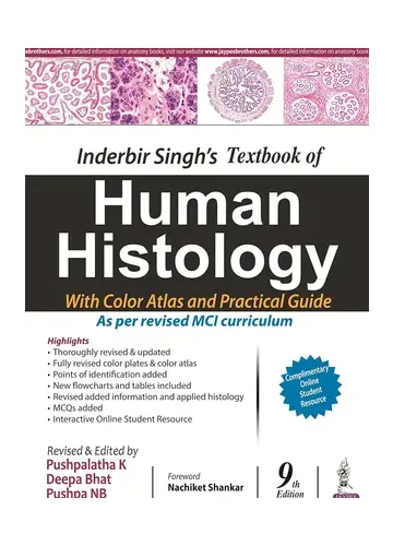 Inderbir Singh's Textbook of Human Histology With Colour Atlas and Practical Guide