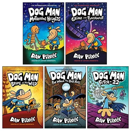 Dog Man Series (6-10) Collection 5 Books Collection Set by Dav Pilkey
