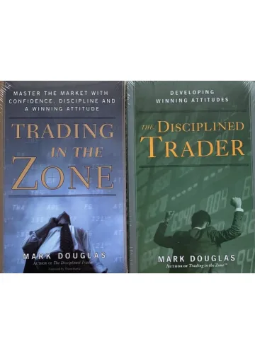 2 Books Set By Mark Douglas Trading In The Zone And The Disciplined Trader Book