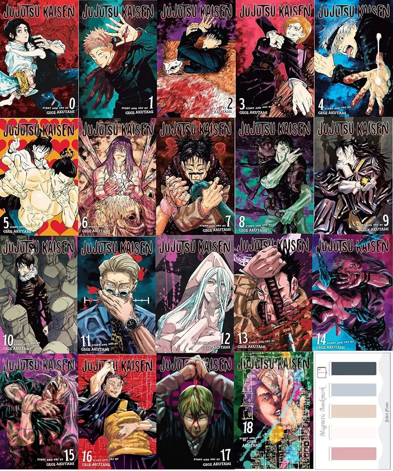 Jujutsu Kaisen Manga Series 19 Books Collection Set by Gege Akutami