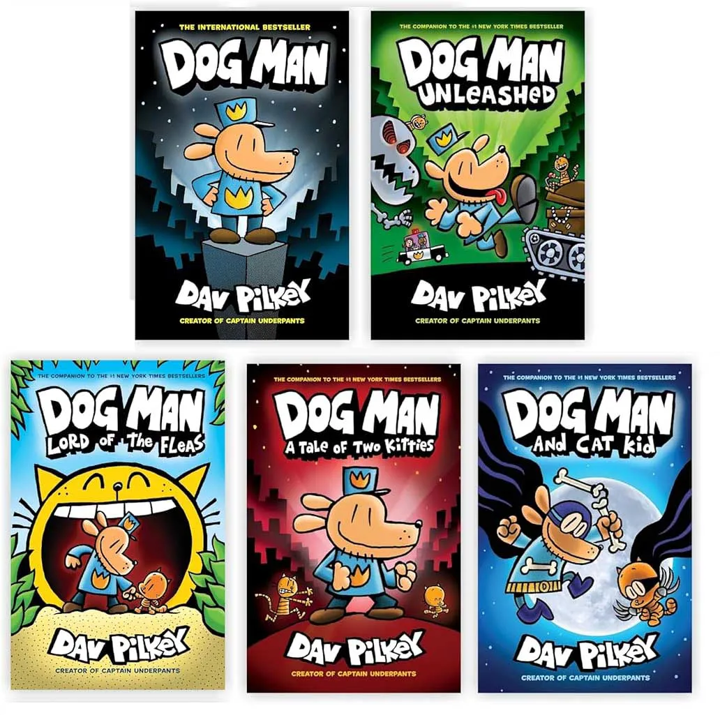 Dog Man Series 1-5 Books Collection Set by Dav Pilkey