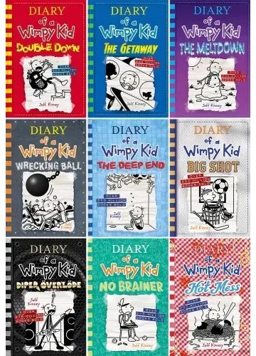 Diary of a Wimpy Kid Volume: 11-19; 9 Books Collection Set by Jeff Kinney