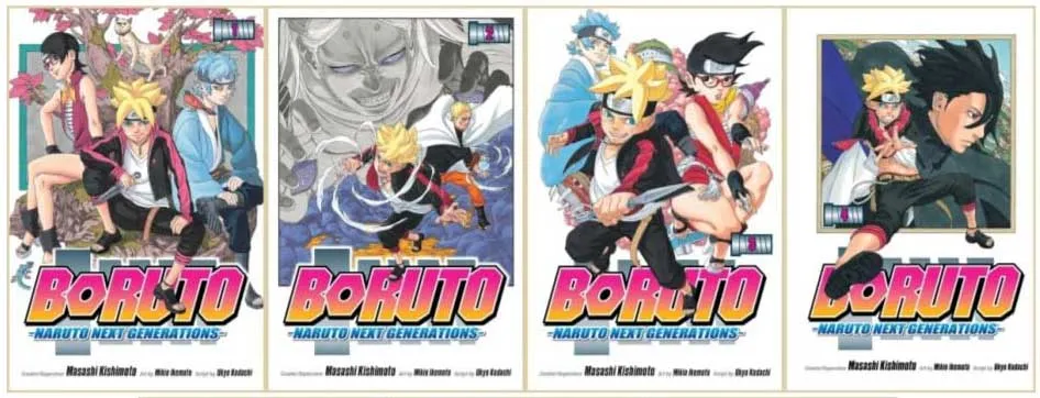Boruto: Naruto Next Generations Series 1,2,3,4: Collection 4 Books Set by Masashi Kishimoto